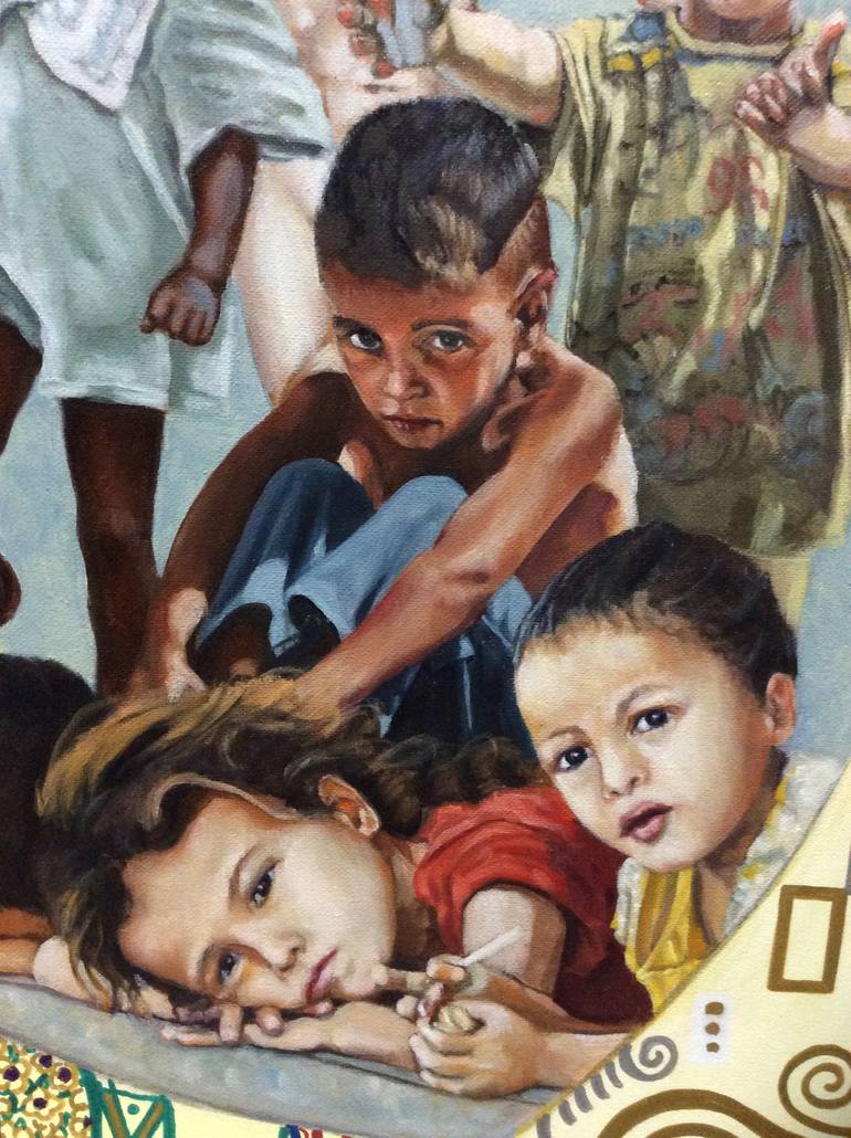 Original Conceptual Children Painting by Maria Morales