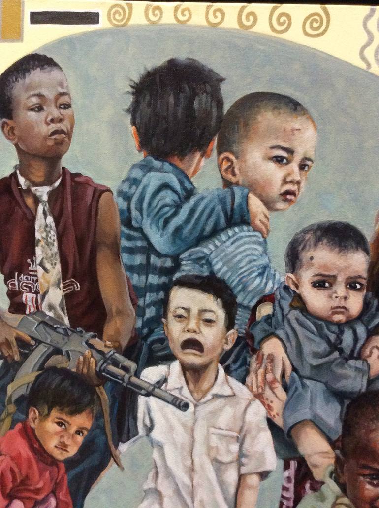 Original Conceptual Children Painting by Maria Morales