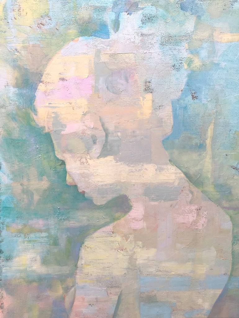 Original Figurative Abstract Painting by Maria Morales