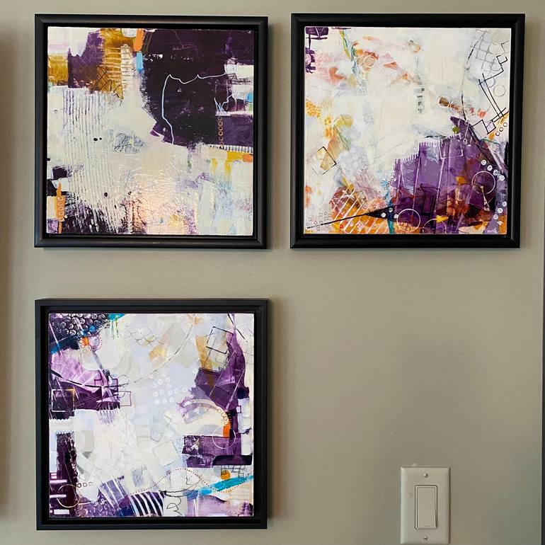 Original Abstract Expressionism Abstract Painting by Maria Morales