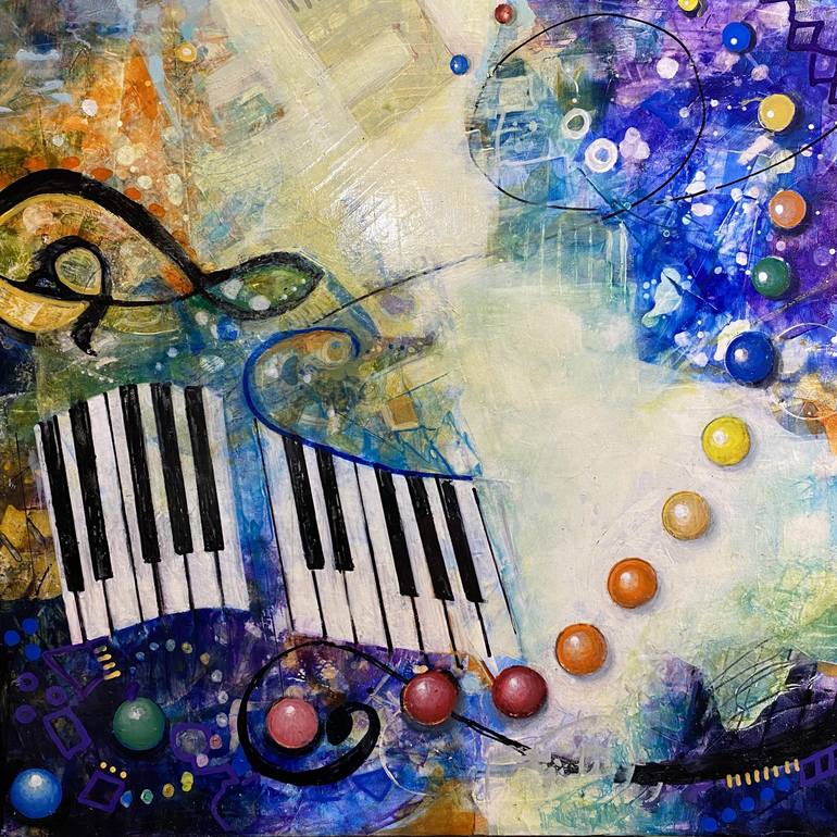 The Colors of Sound Painting by Maria Morales Saatchi Art