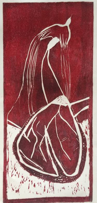 Original Figurative Body Printmaking by Charles Edwin Myers