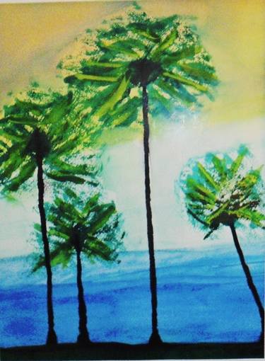 Original Illustration Beach Paintings by Charles Edwin Myers