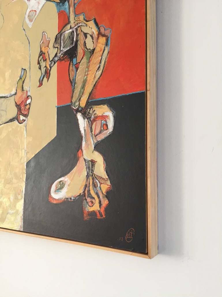 Original Abstract People Painting by Michael Ioffe