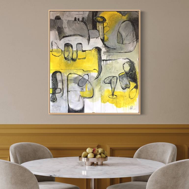 Original Abstract Expressionism Abstract Painting by Michael Ioffe