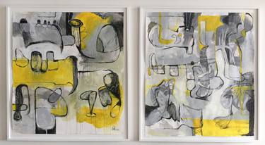 Two abstractions in yellow thumb
