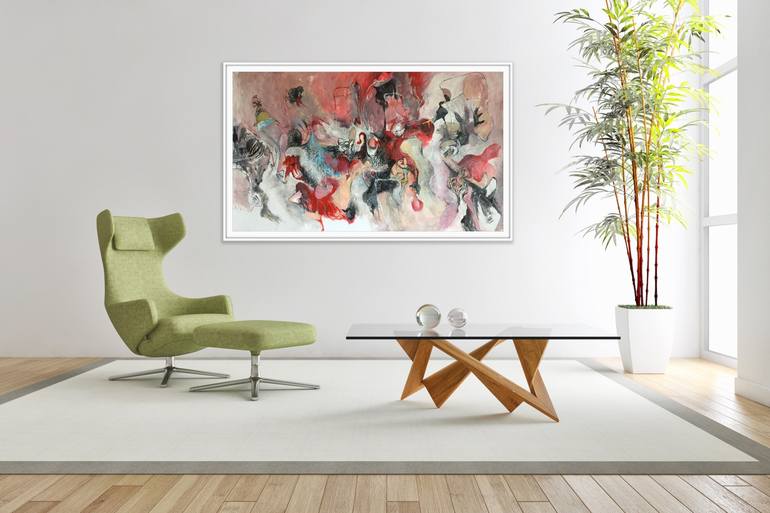 Original Abstract Expressionism Abstract Painting by Michael Ioffe