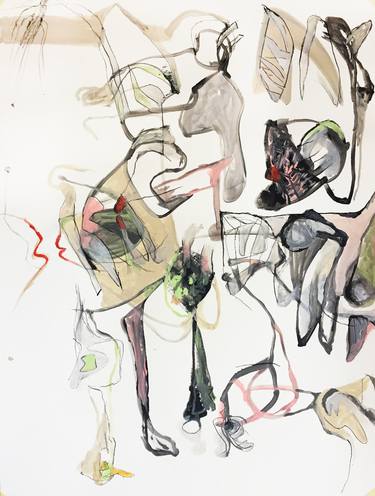 Original Abstract Expressionism Abstract Drawings by Michael Ioffe