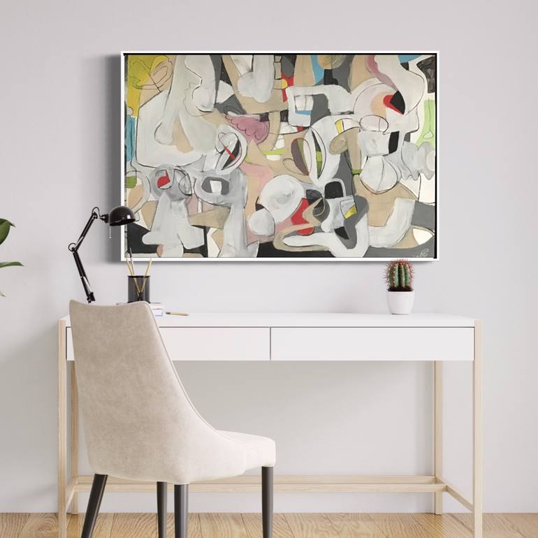 Original Abstract Expressionism Abstract Painting by Michael Ioffe