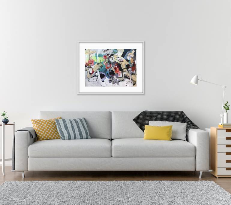 Original Abstract Expressionism Abstract Painting by Michael Ioffe