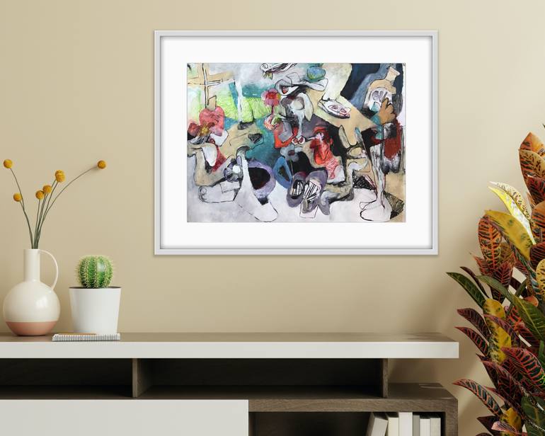 Original Abstract Expressionism Abstract Painting by Michael Ioffe