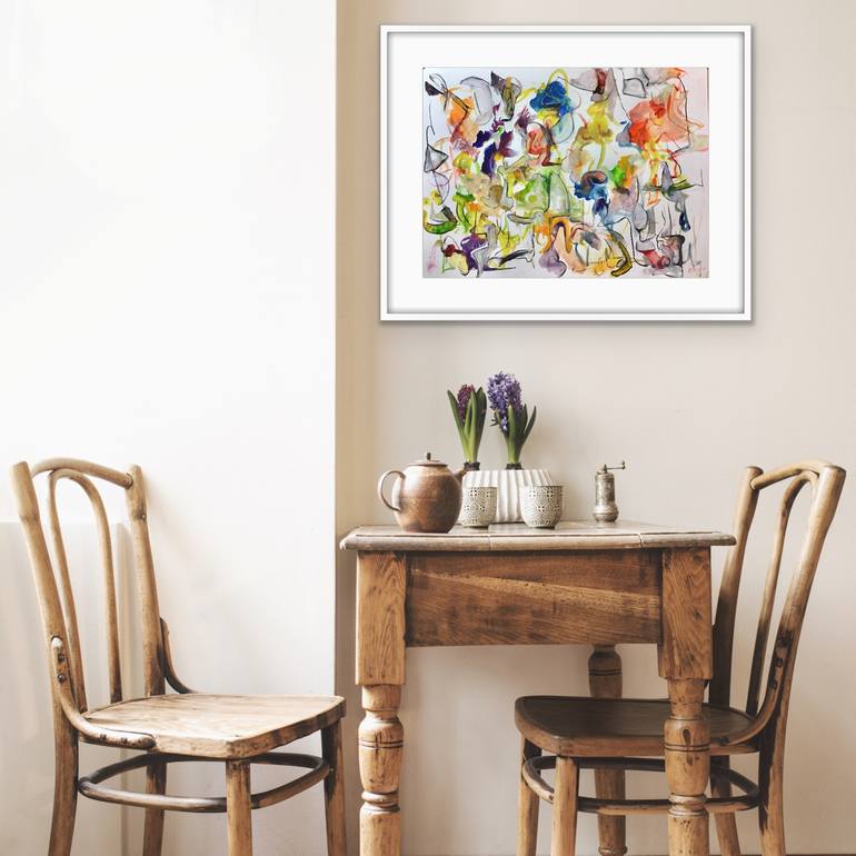 Original Abstract Expressionism Abstract Painting by Michael Ioffe