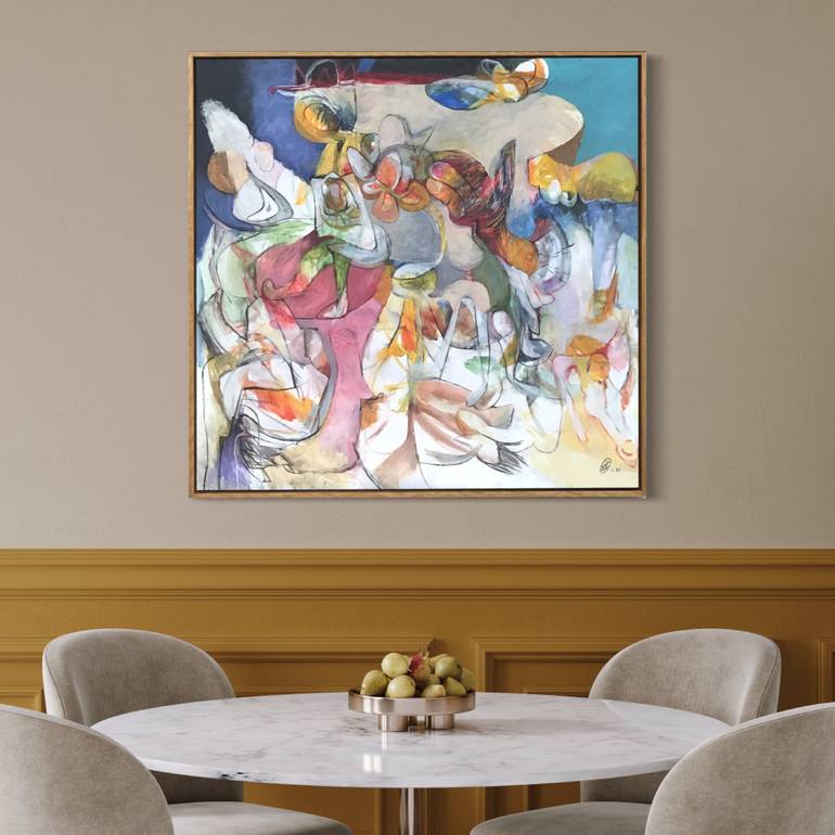 Original Abstract Expressionism Abstract Painting by Michael Ioffe