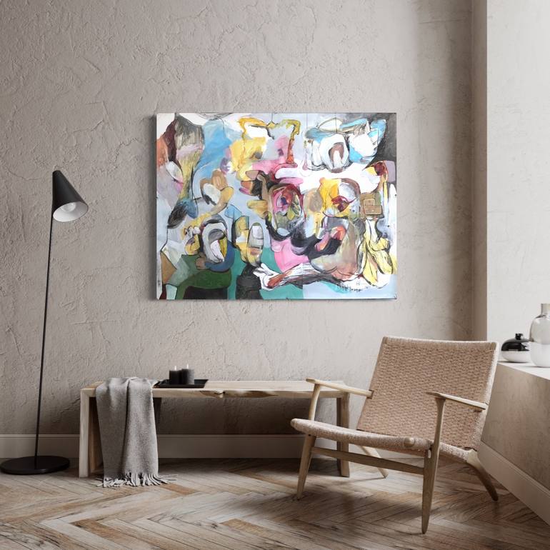 Original Abstract Expressionism Abstract Painting by Michael Ioffe