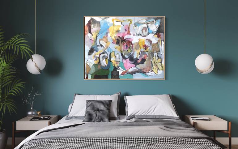 Original Abstract Expressionism Abstract Painting by Michael Ioffe