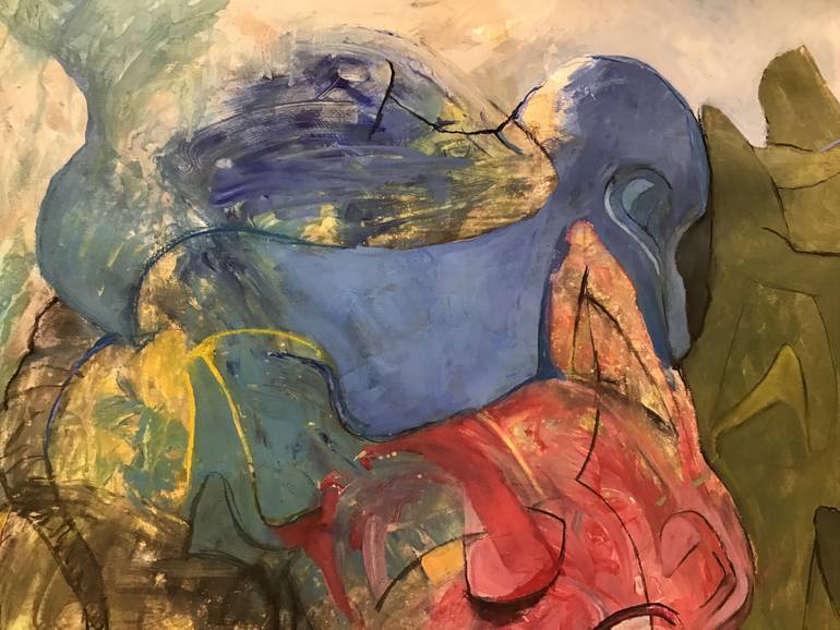Original Abstract Expressionism Abstract Painting by Michael Ioffe