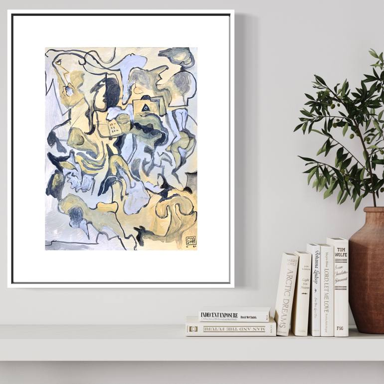 Original Abstract Expressionism Abstract Painting by Michael Ioffe