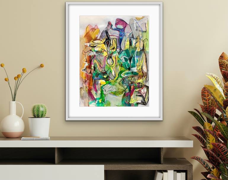 Original Abstract Expressionism Abstract Painting by Michael Ioffe