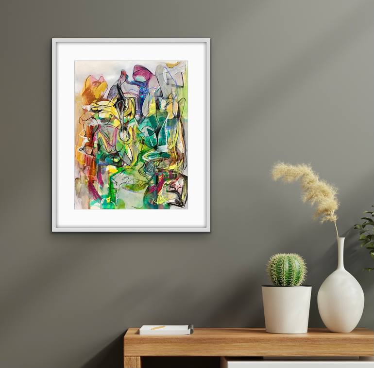 Original Abstract Expressionism Abstract Painting by Michael Ioffe