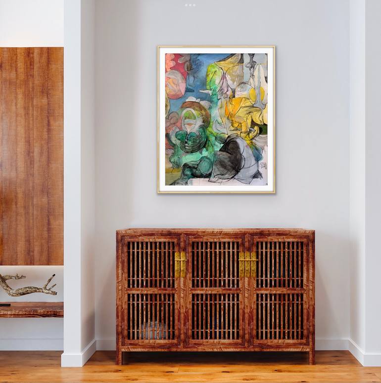 Original Abstract Expressionism Abstract Painting by Michael Ioffe