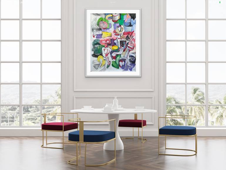 Original Abstract Expressionism Abstract Painting by Michael Ioffe