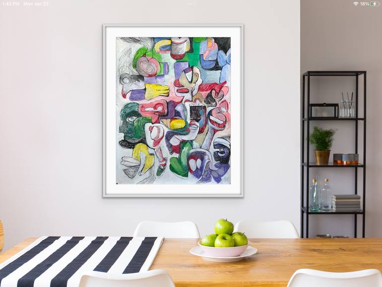 Original Abstract Expressionism Abstract Painting by Michael Ioffe