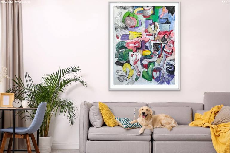 Original Abstract Expressionism Abstract Painting by Michael Ioffe