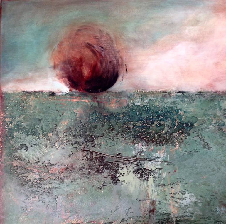 Original Abstract Expressionism Nature Painting by Leslie Lemberg