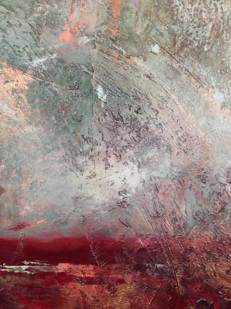 Original Abstract Expressionism Nature Painting by Leslie Lemberg