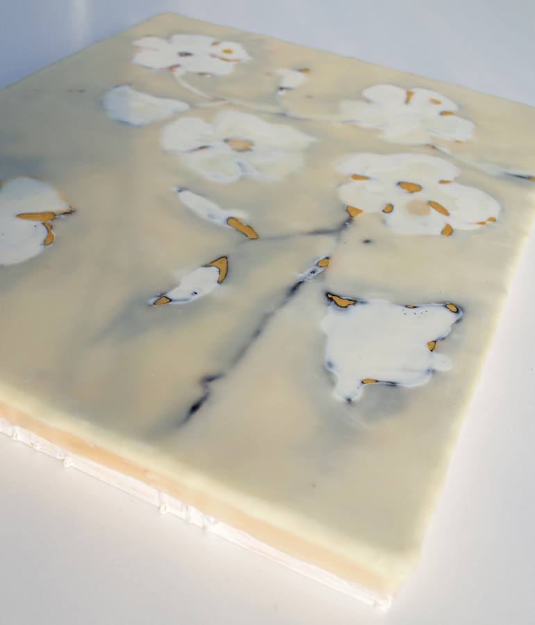 Original Abstract Botanic Painting by Helen Dooley