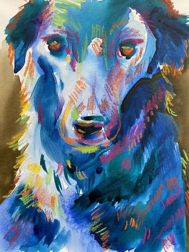 Print of Expressionism Dogs Paintings by Hannah Dean
