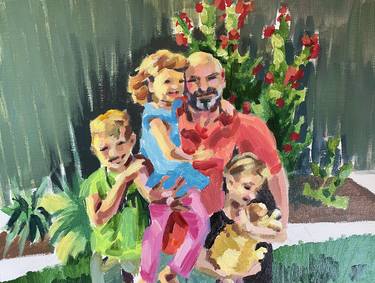 Print of Figurative Family Paintings by Hannah Dean