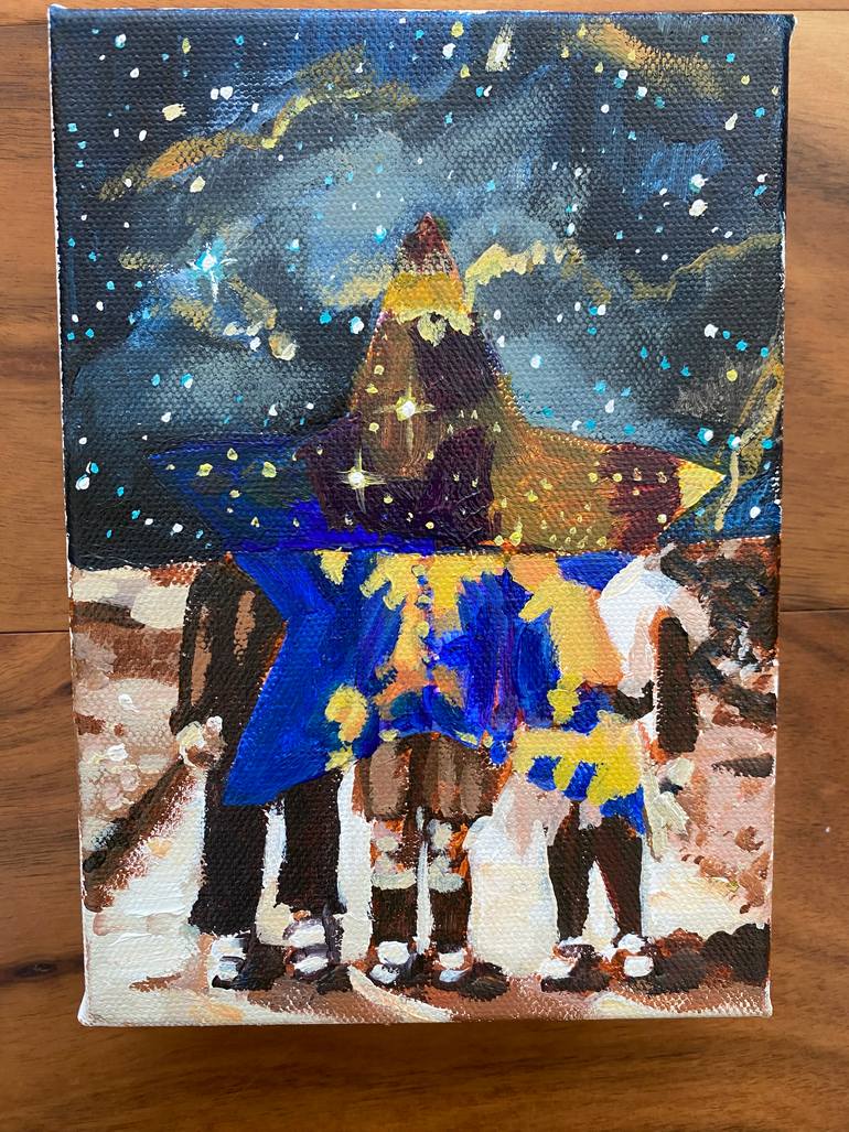 Original Figurative Children Painting by Hannah Dean