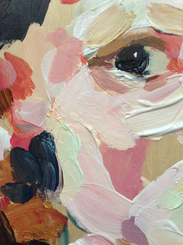 Original Abstract Portrait Painting by Hannah Dean