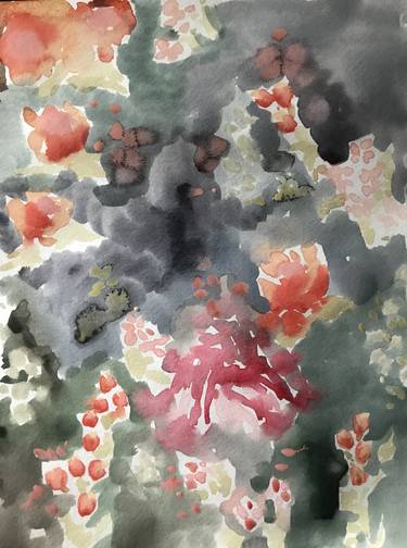 Print of Conceptual Floral Paintings by Hannah Dean