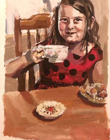 Print of Figurative Children Paintings by Hannah Dean