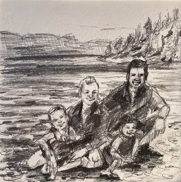 Print of Beach Drawings by Hannah Dean