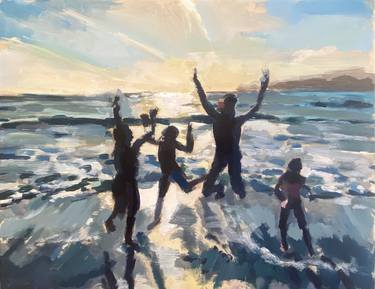 Print of Beach Paintings by Hannah Dean