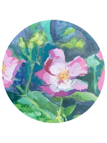 Print of Expressionism Floral Paintings by Hannah Dean