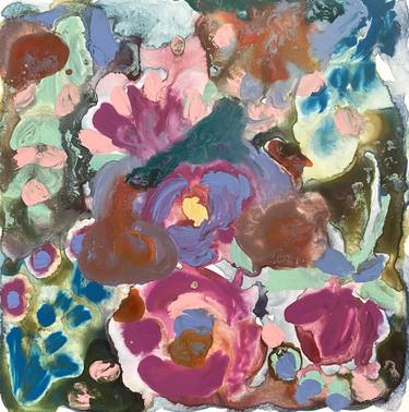 Print of Expressionism Floral Paintings by Hannah Dean