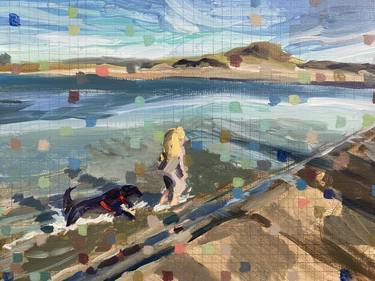 Print of Expressionism Beach Paintings by Hannah Dean