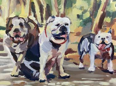 Print of Impressionism Dogs Paintings by Hannah Dean