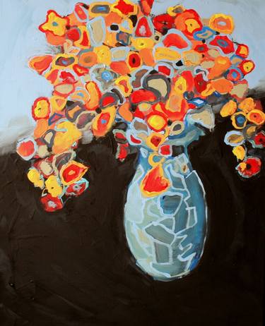 Print of Conceptual Floral Paintings by Marilyn Anderson Wilcox