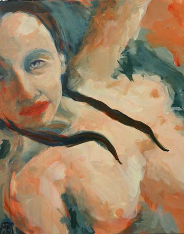 Original Expressionism Nude Paintings by Marilyn Anderson Wilcox