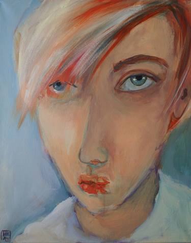 Original Abstract Expressionism Portrait Paintings by Marilyn Anderson Wilcox