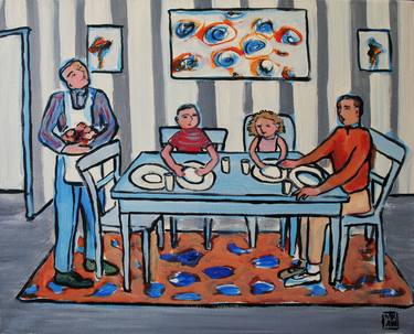 Print of Conceptual Family Paintings by Marilyn Anderson Wilcox