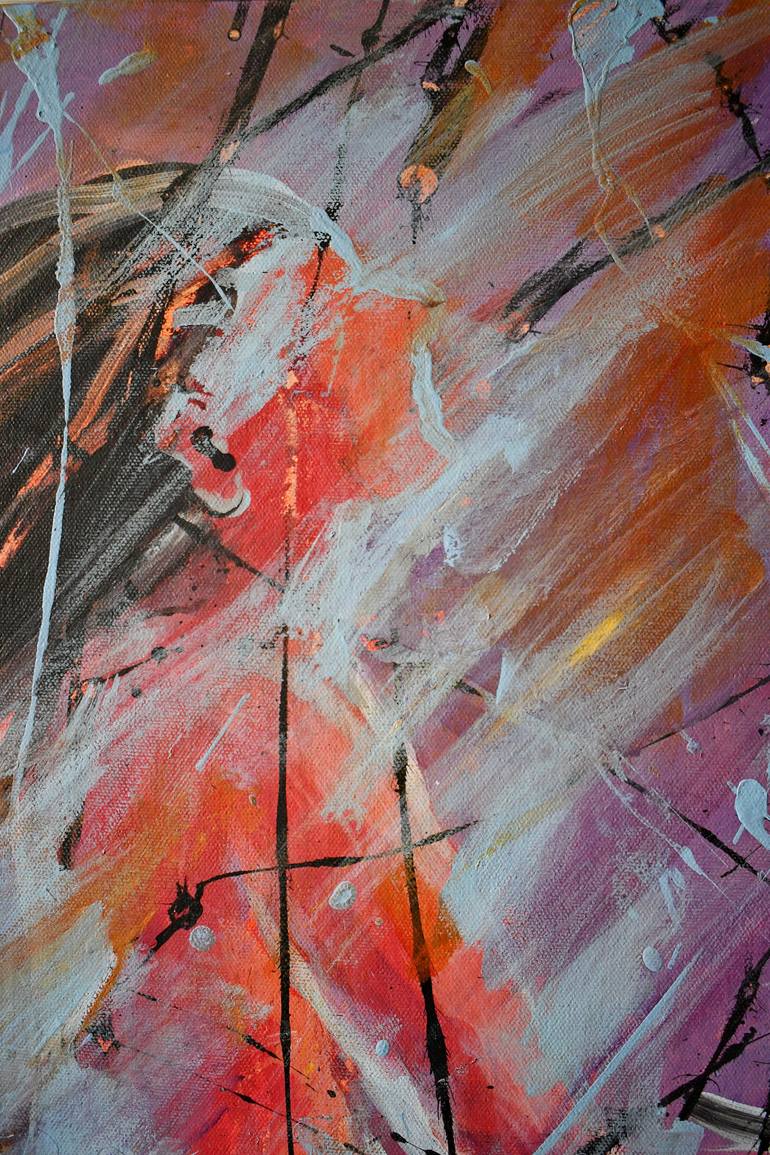 Original Abstract Horse Painting by Marilyn Anderson Wilcox