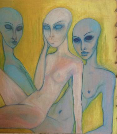 Original Expressionism Nude Drawings by O' KAHRO