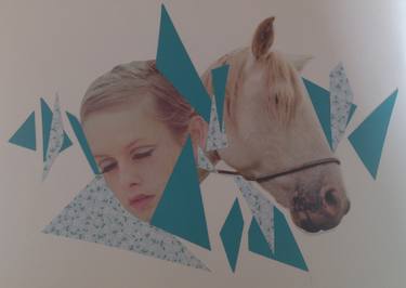Original Pop Art Horse Collage by O' KAHRO