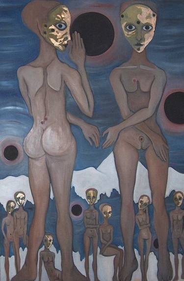 Original Conceptual Nude Paintings by O' KAHRO